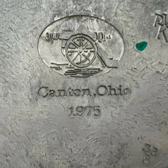 1975 Canton Ohio -Wilton Columbia PA The Great American Revolution pewter plate - Picture 9 of 9